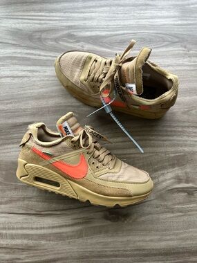 Nike Air Max 90 x OFF-WHITE Desert Ore Size 6 Men’s/ 7.5 Women’s
